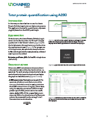 Total protein quantification using A280