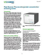 Meet Stunner: The one-shot protein concentration and sizing combo