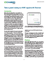 Stunner でAAV キャプシドの内部を覗いてみよう English Title: Take a peek inside your AAV capsid with Stunner