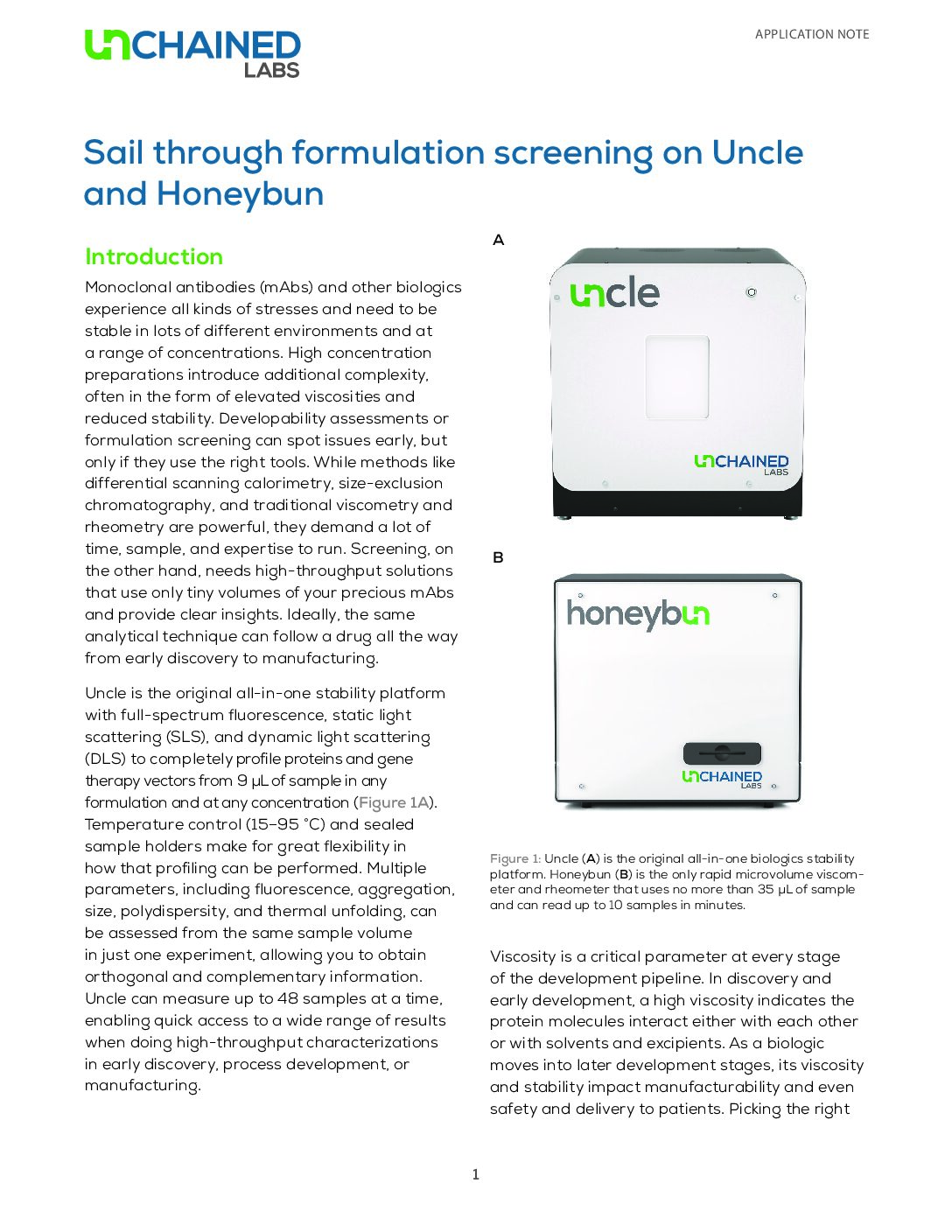 Sail through formulation screening on Uncle and Honeybun